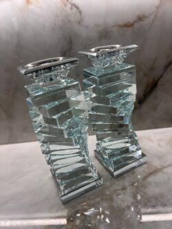 ⁦זוג פמוטי קריסל מהודרים⁩ – תמונה ⁦2⁩