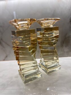 זוג פמוטי קריסל מהודרים