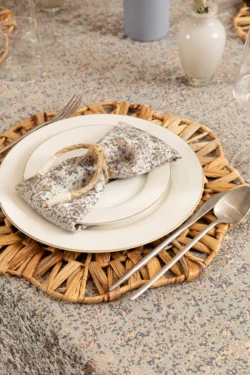 ⁦פלייסמנט ראטן פרחים⁩ – תמונה ⁦8⁩