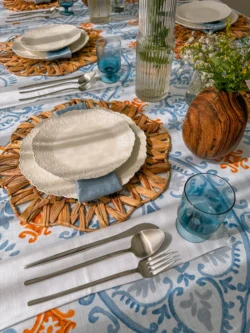 ⁦פלייסמנט ראטן פרחים⁩ – תמונה ⁦7⁩