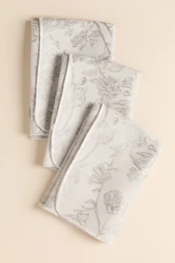 שישיית מפיות | דגם מאלי כסוף