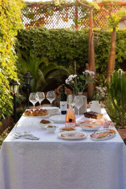 ⁦מפת שולחן | בוטניקה לבן⁩ – תמונה ⁦2⁩