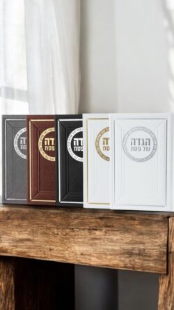 הגדה דמוי עור יוקרתית