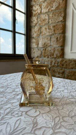 ⁦כלי מעויין מהודר לדבש | קריסטל שמפניה⁩ – תמונה ⁦3⁩